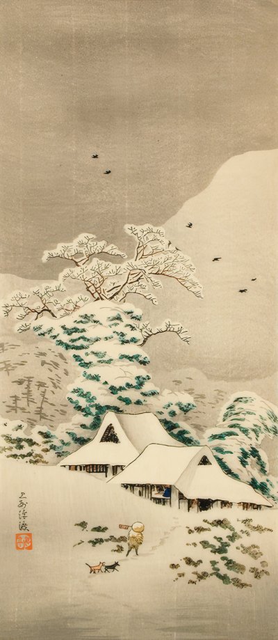 雪の中の沢渡 作： Takahashi Hiroaki