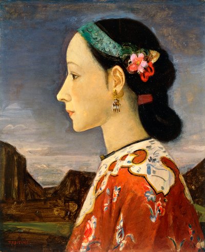 女性のプロフィール 作： Takeji Fujishima