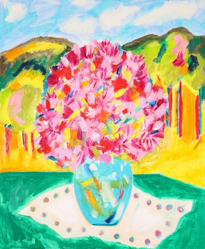 色鮮やかな山の花 作： 
