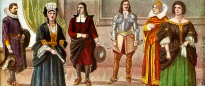 17世紀のイタリアのドレス 作： Tancredi Scarpelli