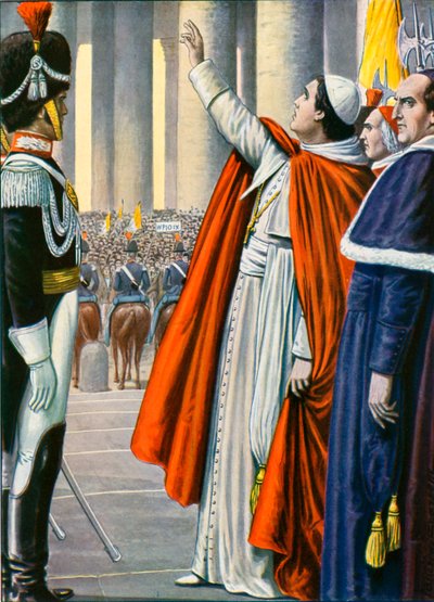 1846年7月18日、教皇ピオ9世が恩赦を宣言 作： Tancredi Scarpelli