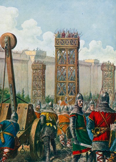 536年にローマを征服したビザンチン将軍ベリサリウス 作： Tancredi Scarpelli