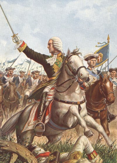 1734年、グアスタッラの戦いでのシャルル・エマニュエル3世 作： タンクレディ・スカルペリ