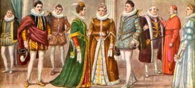 1598年のミラネージの衣装 作： Tancredi Scarpelli