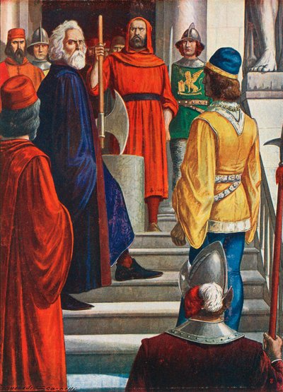 1355年にクーデターを試み、首をはねられたドージェマリンファリエロ 作： Tancredi Scarpelli