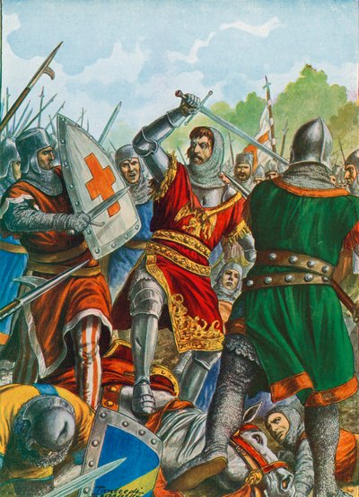 1259年にベルガモの近くで捕獲されたEzzelino III da Romano 作： Tancredi Scarpelli