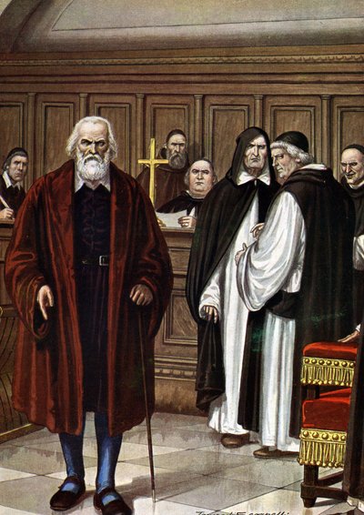 Galilee and the Inquisition: "" E pure so muove! "" (それでも動くというのは、イタリアの数学者、物理学者、哲学者であるガリレオが異端審問の前に言ったと言われているフレーズです (それでも動くというのは、以前に言われたと言われているフレーズです 作： Tancredi Scarpelli