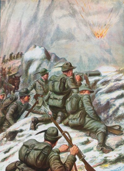 WW1のイタリアの兵士 作： Tancredi Scarpelli