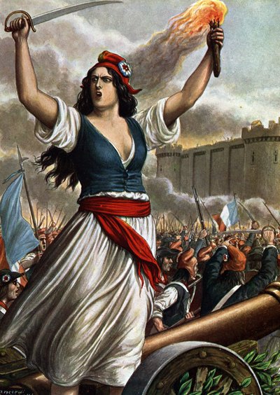 1789 年のフランス革命: 7 月 14 日のバスティーユ襲撃 作： Tancredi Scarpelli