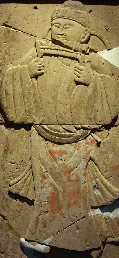 ミュージシャン、唐王朝とテラコッタの石碑 作： Tang Dynasty Chinese School
