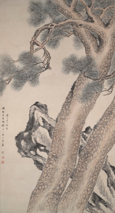 2 つの松 作： Tang Yifen
