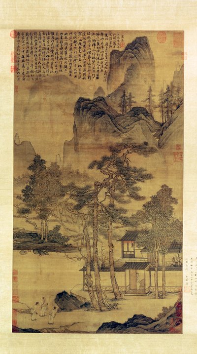 隠者の情景」静かな山々での長い日々 作： Yin Tang