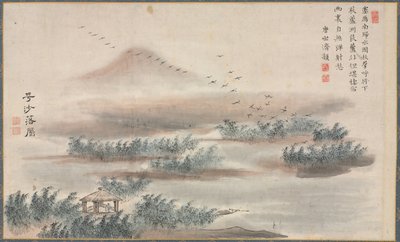 蕭河八景の一つ、1788年。 作： Tani Bunch