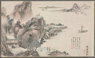 蕭河八景の一つ、1788年。 作： Tani Bunch