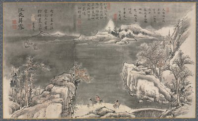 蕭河八景の一つ、1788年。 作： Tani Bunch