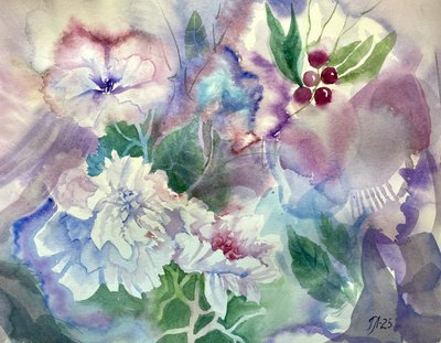 夢のような水彩画の庭 作： Tanya Lundmark