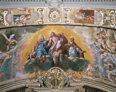 タンツィオ・ダ・ヴァラッロ（1575-1635）と呼ばれるアントニオ・デンリコによる、守護天使の礼拝堂の丸天井のフレスコ画 作： Tanzio da Varallo