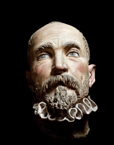 タンツィオ・ダ・ヴァラッロ（アントニオ・デンリコ、1575/80頃～1632/33頃）による紳士の頭部の彫刻 ヴァラッロ、ピナコテカ 作： Tanzio da Varallo