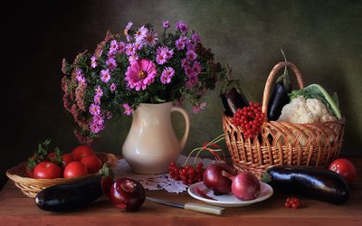 秋の収穫の静物画 作： Tatyana Skorokhod