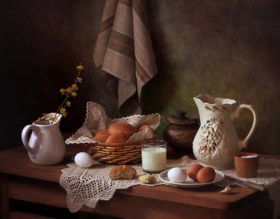 素朴な朝食用テーブル 作： Tatyana Skorokhod
