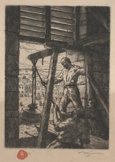 第一次世界大戦、1917年に鐘を降ろす 作： Tavík František Šimon
