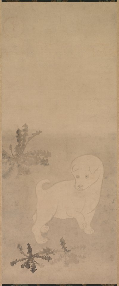 タンポポの子犬、1600-1640。 作： Tawaraya Sotatsu