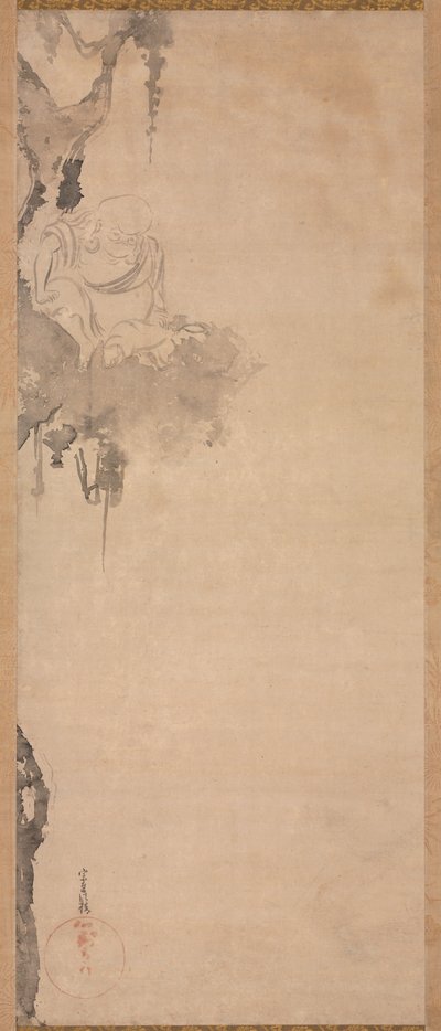 禅僧チョーカ、1600-1640年。 作： Tawaraya Sotatsu