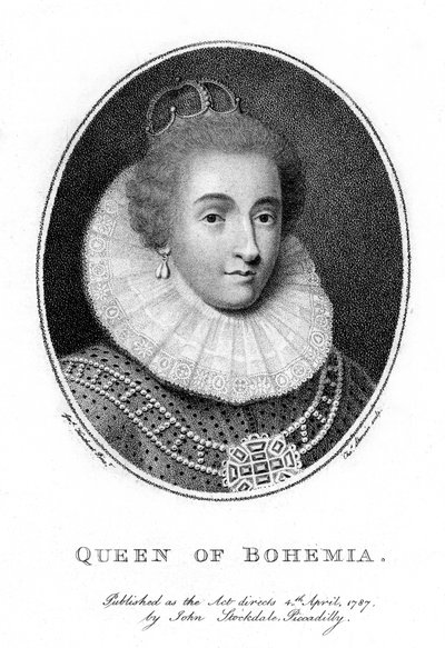 エリザベス、女王パラタイン、ボヘミアの女王、1787年。 作： Taylor