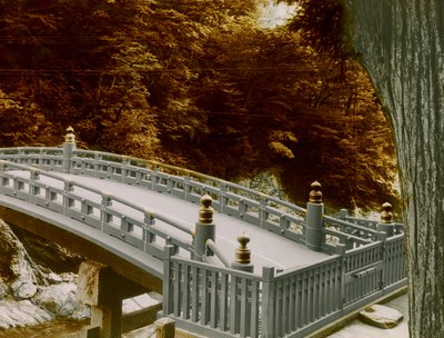 1900年～1915年頃、日光市の神橋（写真 作： Teijiro Takagi