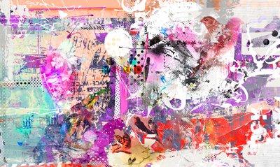 違いの鍵、2016年（キャンバスにコラージュ） 作： Teis Albers