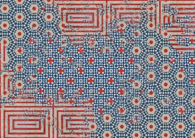 Bandeira Abstrata, 2014 (Colagem sobre tela) 作： Teis Albers