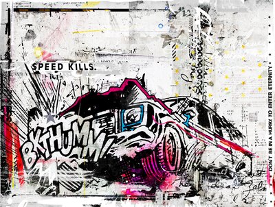 BKTUMM、2015年（キャンバスにコラージュ） 作： Teis Albers