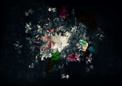 Bouquet XI、2018年（キャンバスにミクストメディア） 作： Teis Albers