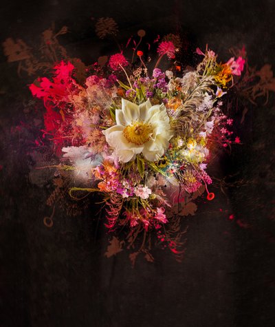 Bouquet XXVII、2019年（キャンバスにミクストメディア） 作： Teis Albers