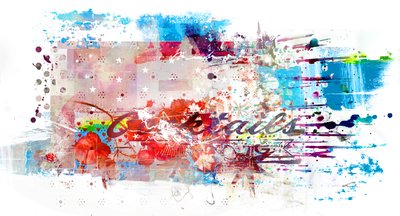 カクテル、2016年（キャンバスにコラージュ） 作： Teis Albers