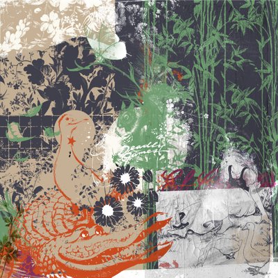 Deadly Games、2017年（キャンバスにコラージュ） 作： Teis Albers