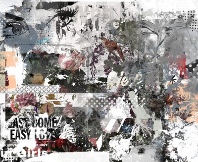 Easy Come Easy Go、2017年（キャンバスにコラージュ） 作： Teis Albers