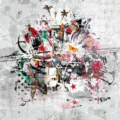 Tudo de uma vez, 2014 (Colagem sobre tela) 作： Teis Albers