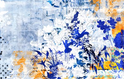 Exciting Light、2014年（キャンバスにミクストメディア） 作： Teis Albers