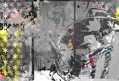アイコンタクト、2014年（キャンバスにコラージュ） 作： Teis Albers