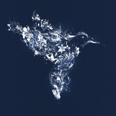 Floralbird、2019年（キャンバスにミクストメディア） 作： Teis Albers
