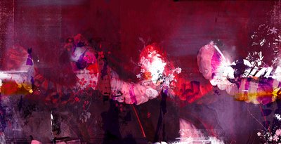 Floralcollar II、2015年（キャンバスにミクストメディア） 作： Teis Albers