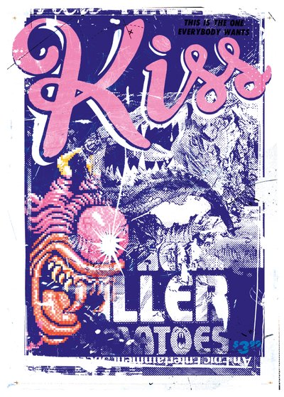 キスキラー、2015年（キャンバスにコラージュ） 作： Teis Albers