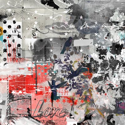 夢を愛して、2015年（キャンバスにミクストメディア） 作： Teis Albers
