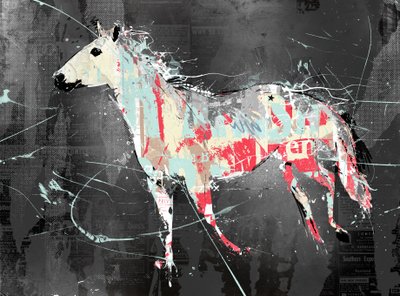 On the Run, 2016 (Colagem sobre tela) 作： Teis Albers
