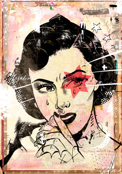 Starry Eye Surprise, 2017 (kollaasi kankaalle) 作： Teis Albers