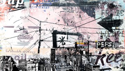 Urbanise、2016年（キャンバスにコラージュ） 作： Teis Albers