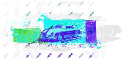 ヴィンテージ未来派、2015年（キャンバスにコラージュ） 作： Teis Albers