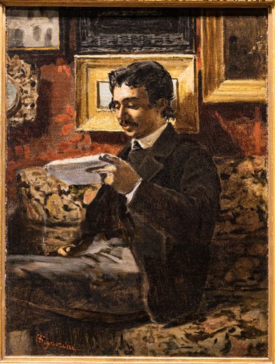 読書マン 作： Telemaco Signorini