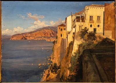 テオドロ・デュクレール：「ソレントのタッソの家」、油絵、1862年頃。 作： Teodoro Duclere